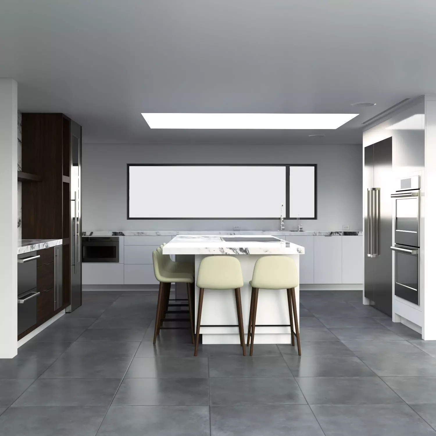 Modern Kitchen 3D model_0