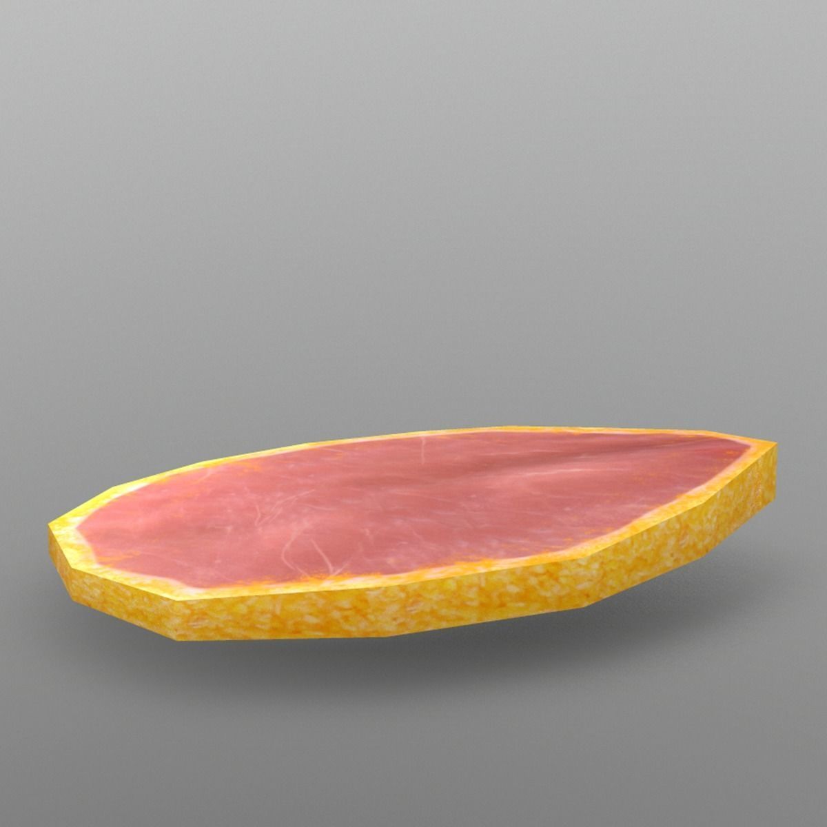 Canadian Bacon Low-poly 3D model_2