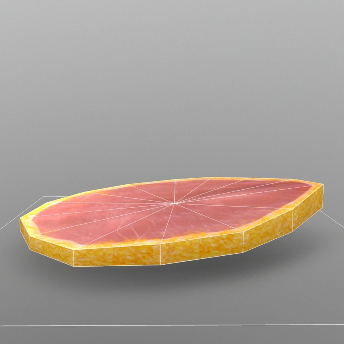 Canadian Bacon Low-poly 3D model_3