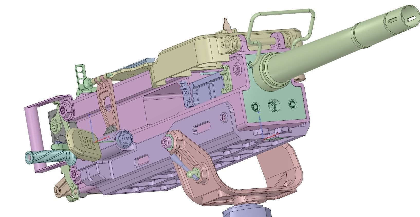 hk grenade machine gun 3D model_2