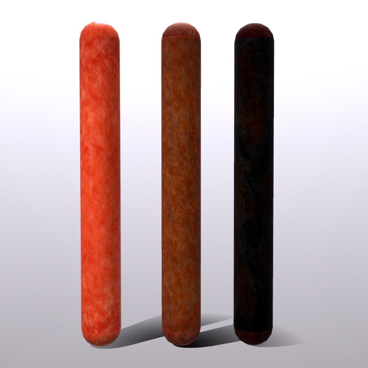 Pepperoni Stick Low-poly 3D model_3