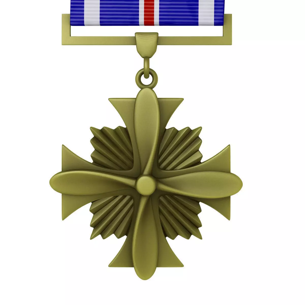 USAF Distinguished Flying Cross Medal 3D model_0
