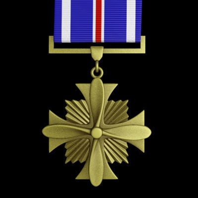 USAF Distinguished Flying Cross Medal 3D model_2