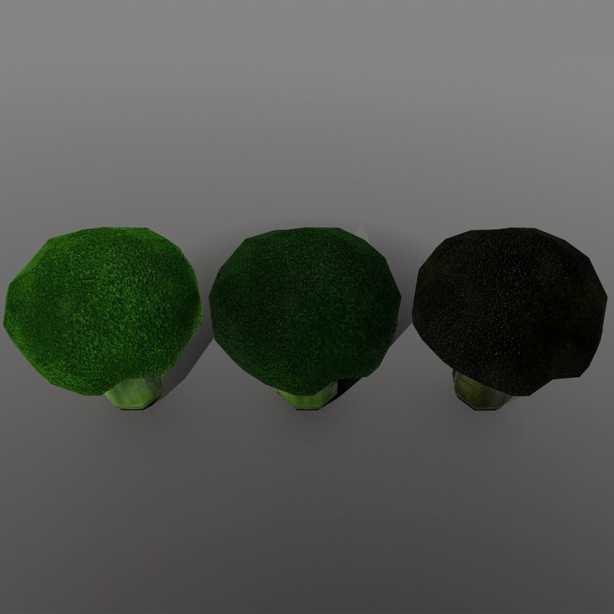 Broccoli - Low-poly 3D model_5