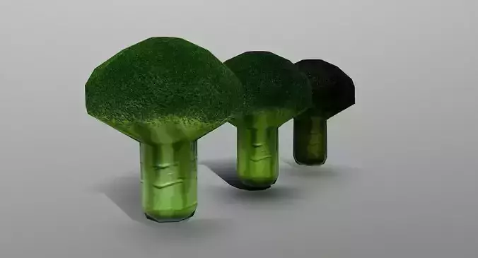 Broccoli - Low-poly 3D model