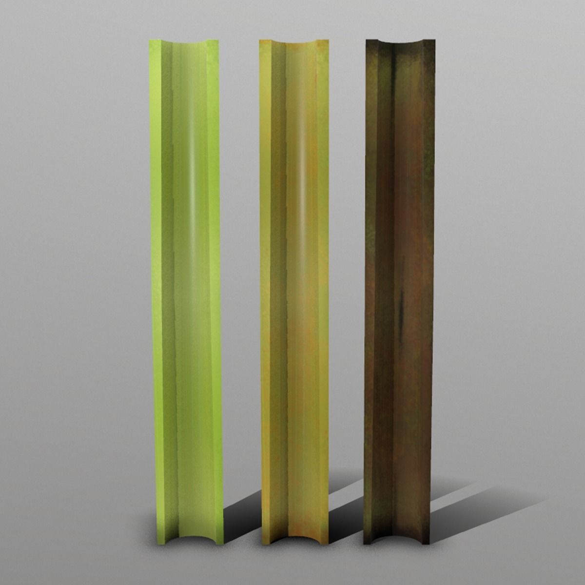 Celery set of sticks Low-poly 3D model_3