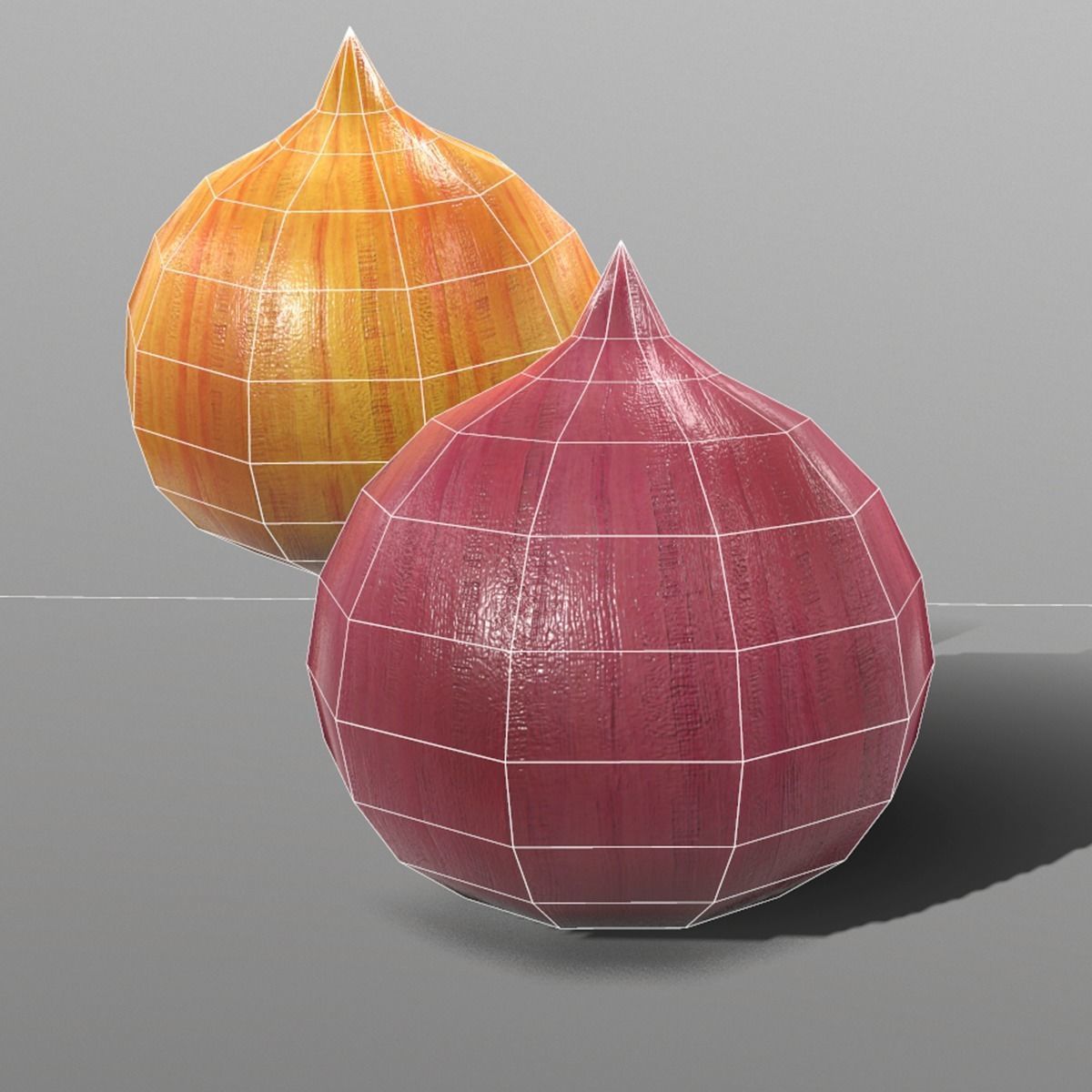 Onion - Low-poly 3D model_1