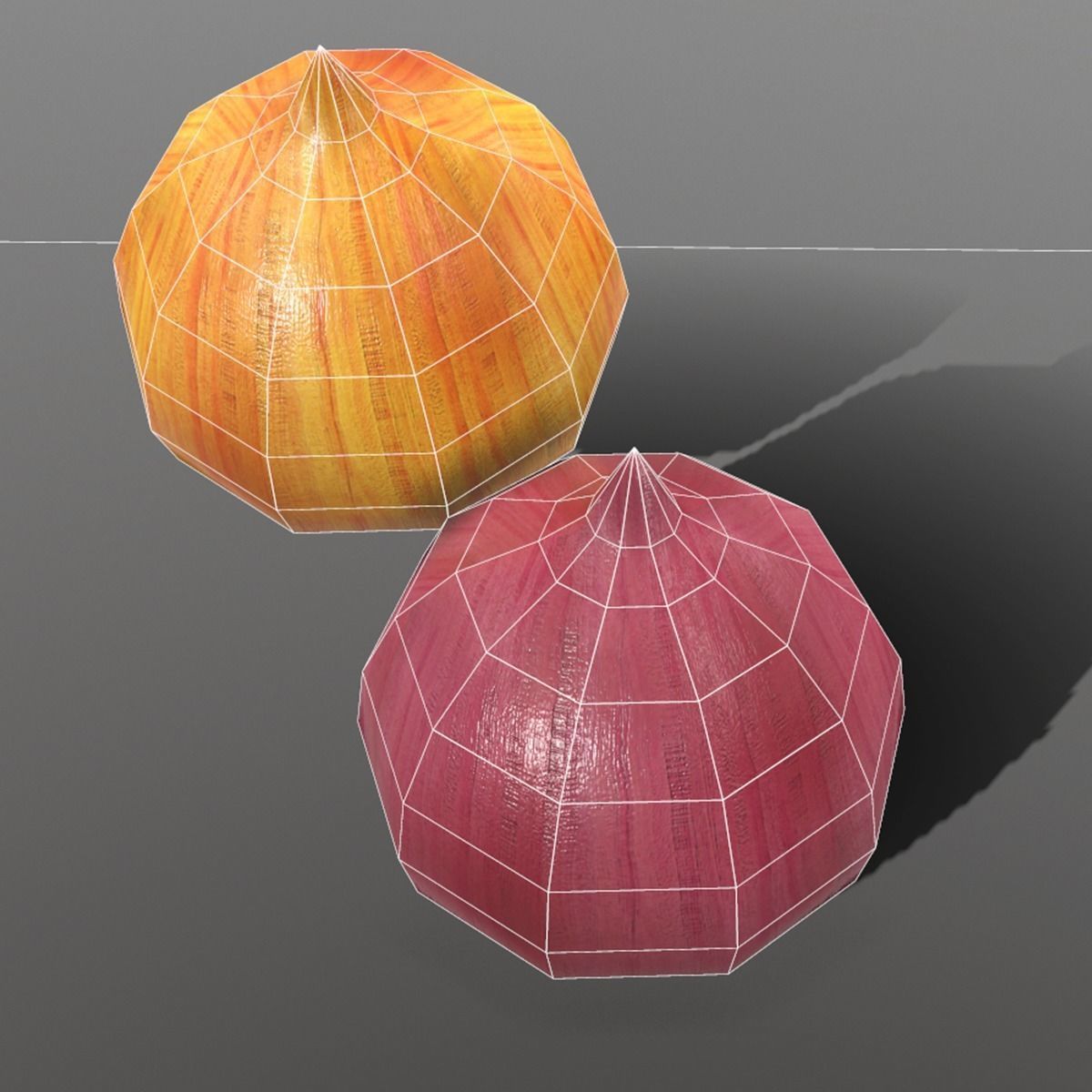 Onion - Low-poly 3D model_3