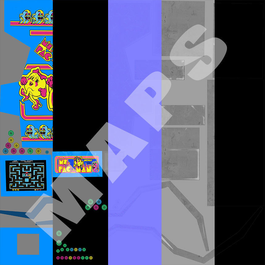 Arcade Machine Game Ready Low-poly 3D model_4