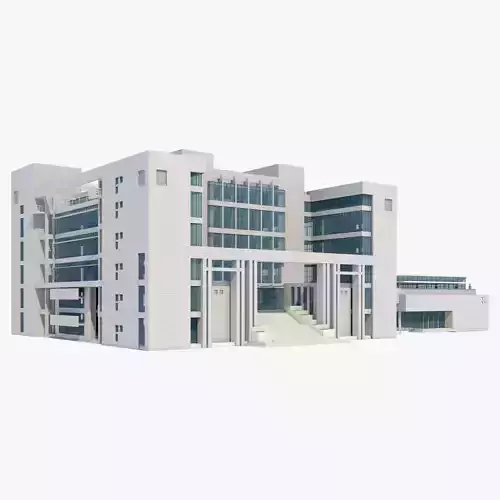 Library office building 3D model
