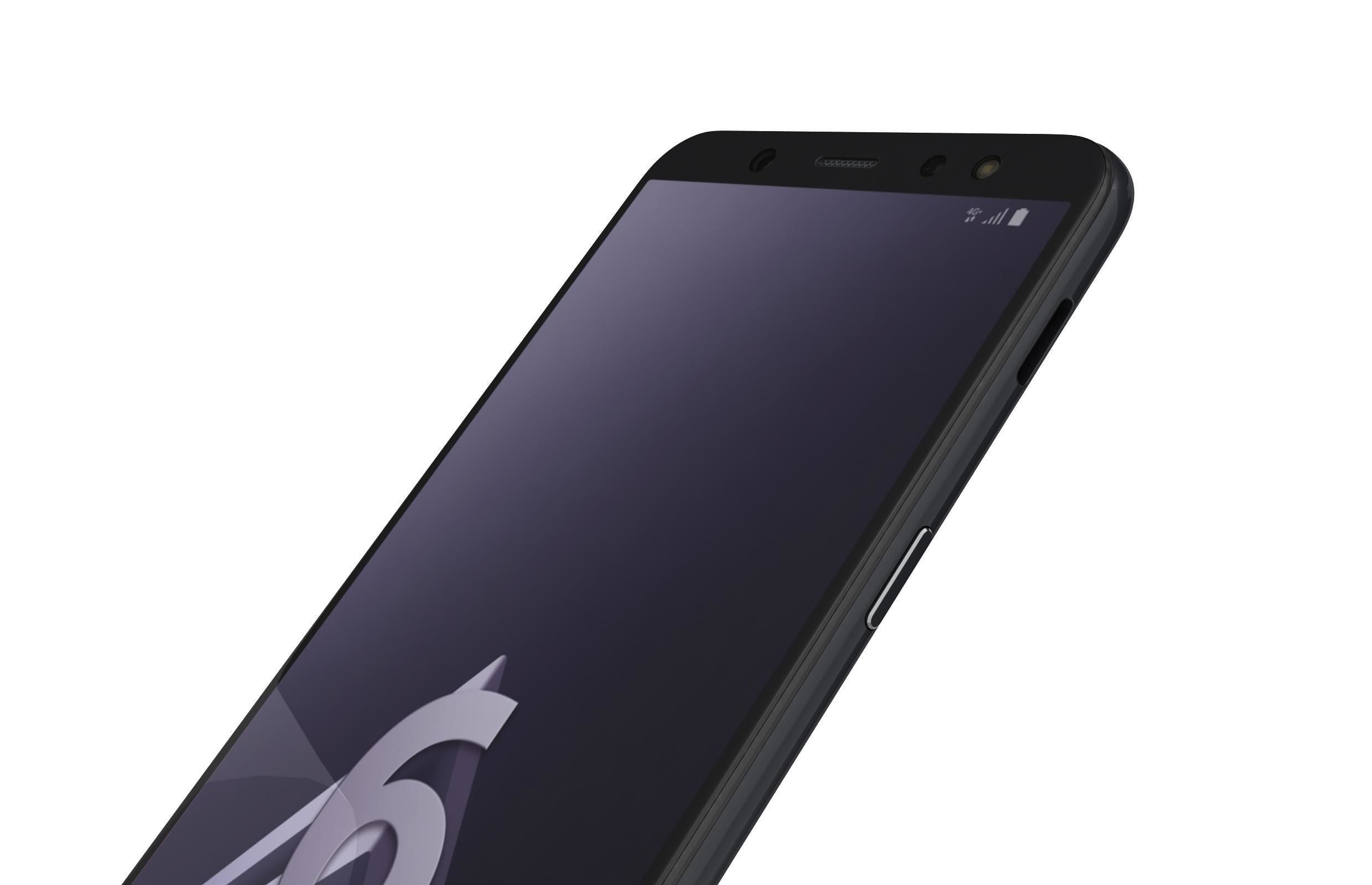 Samsung Galaxy A6 Black 3D model_7