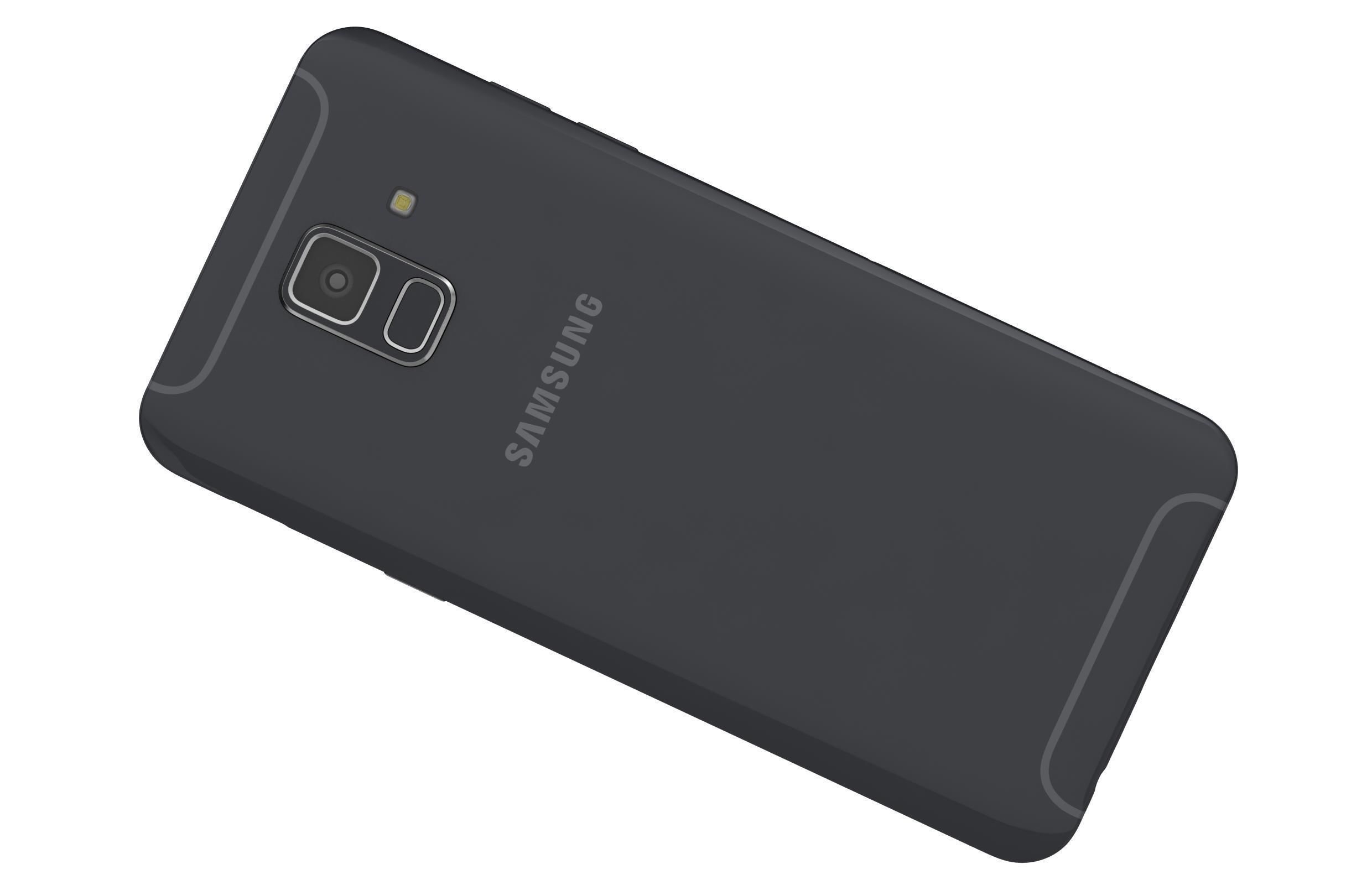 Samsung Galaxy A6 Black 3D model_5