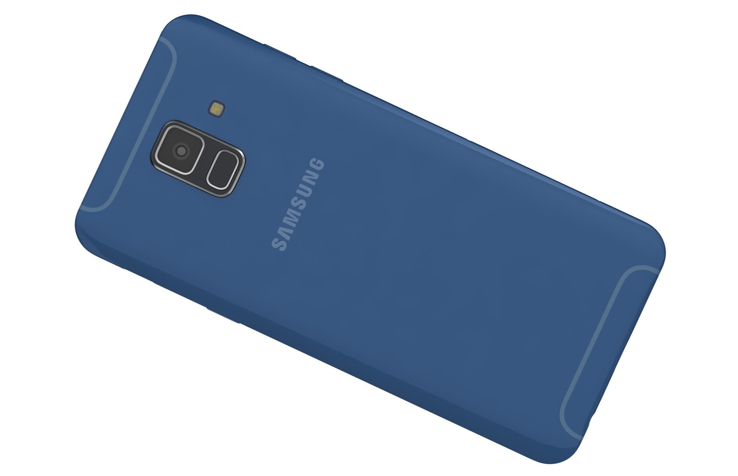 Samsung Galaxy A6 Blue 3D model_5