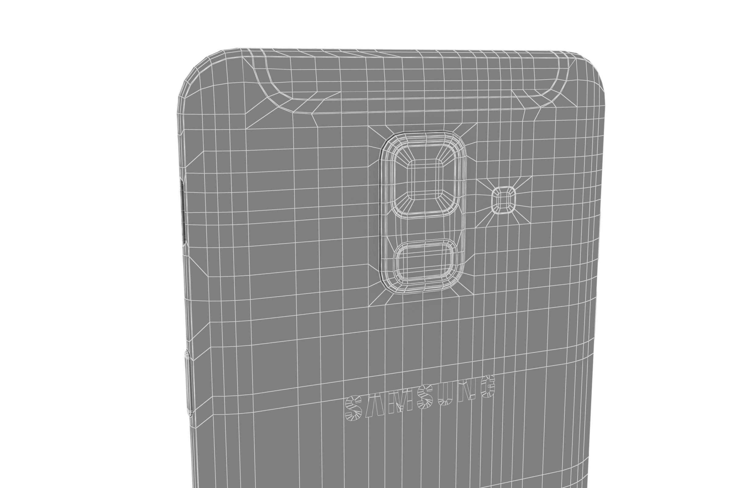 Samsung Galaxy A6 Blue 3D model_15