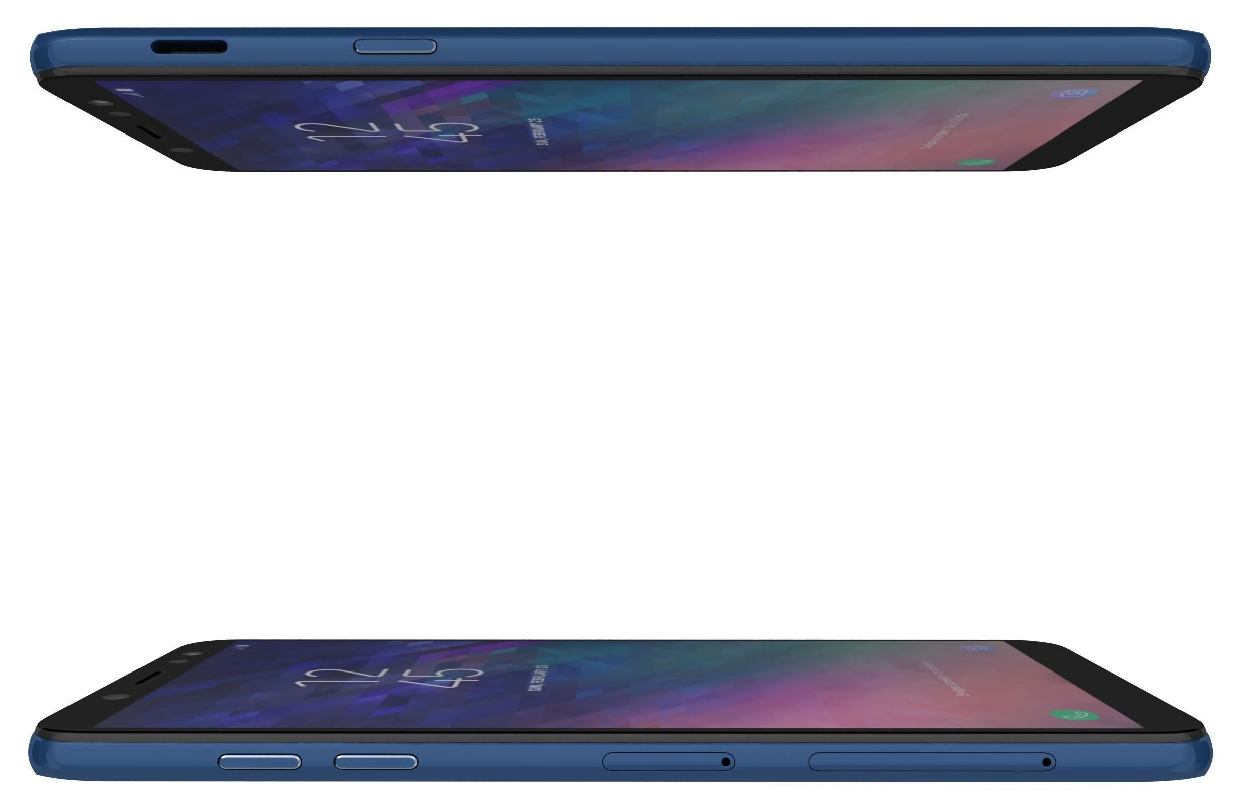 Samsung Galaxy A6 Blue 3D model_3