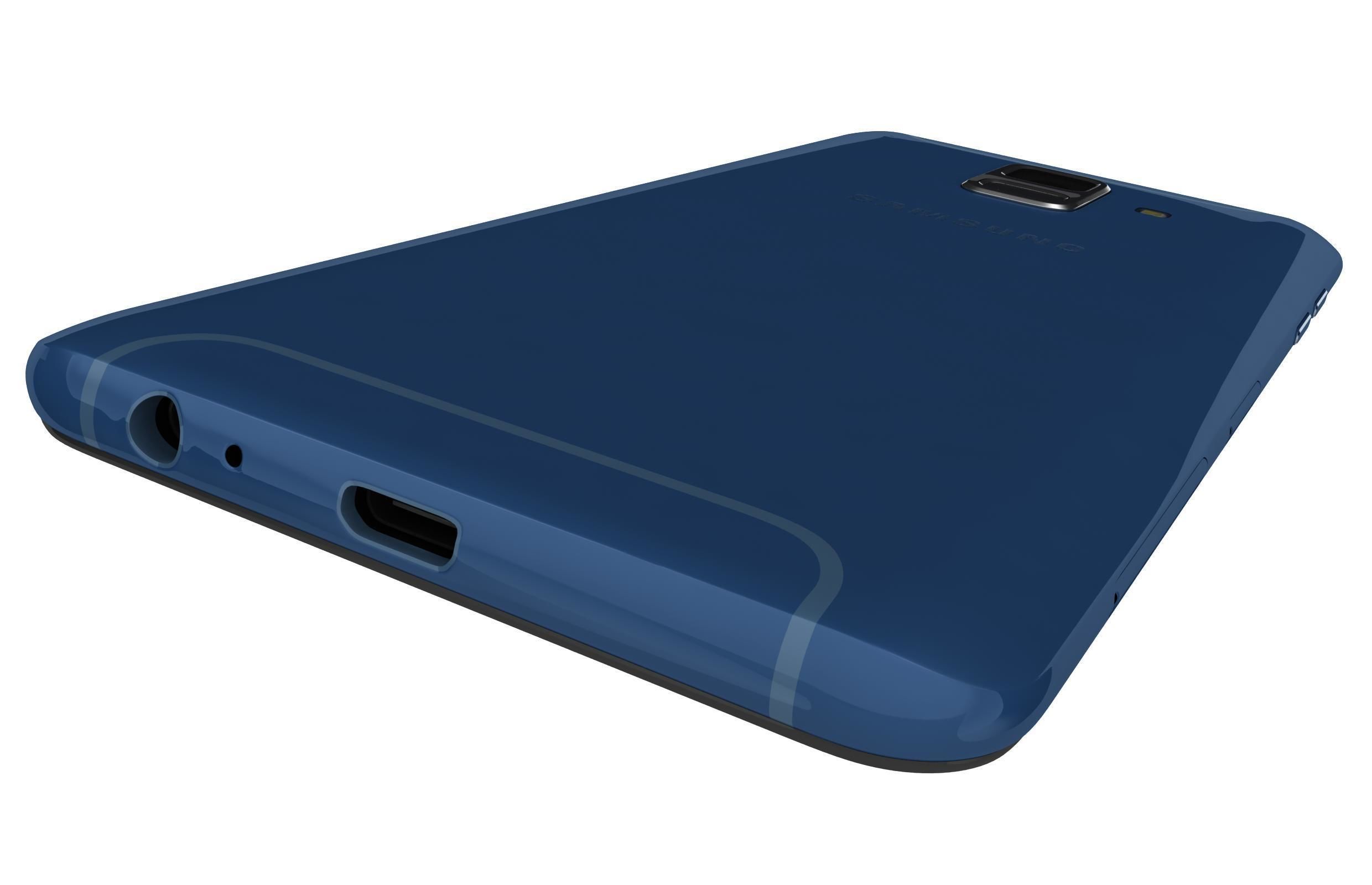 Samsung Galaxy A6 Blue 3D model_9