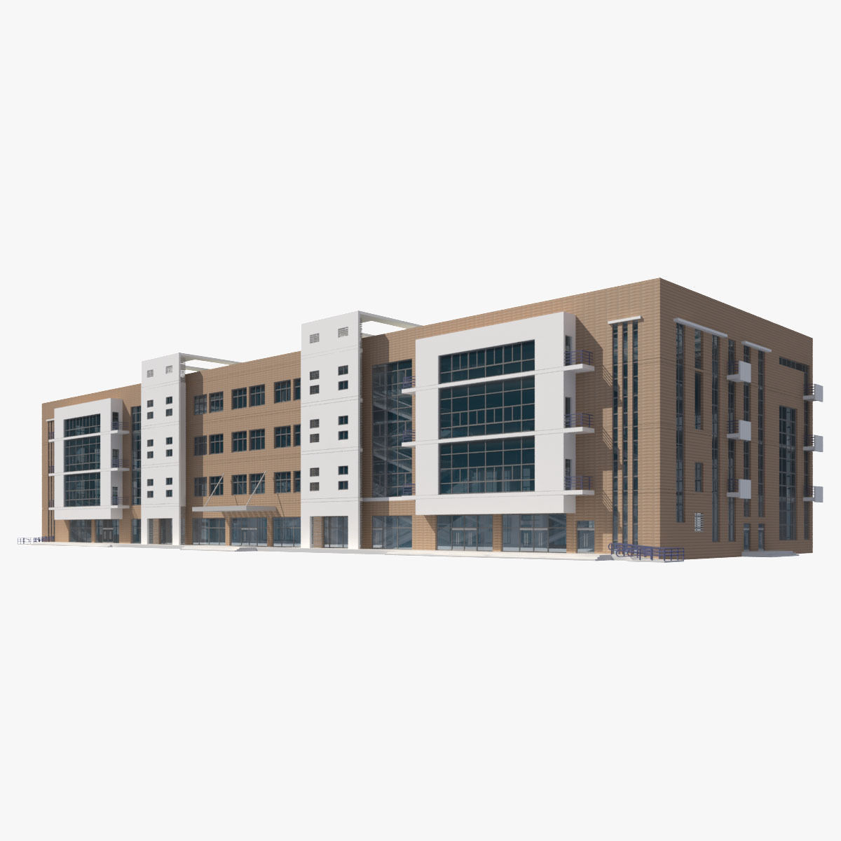 Office Building 3D model_7