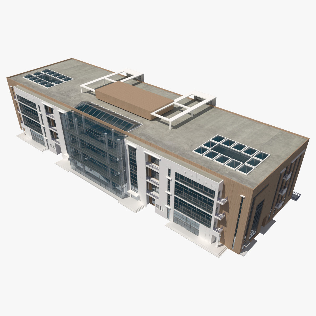 Office Building 3D model_3