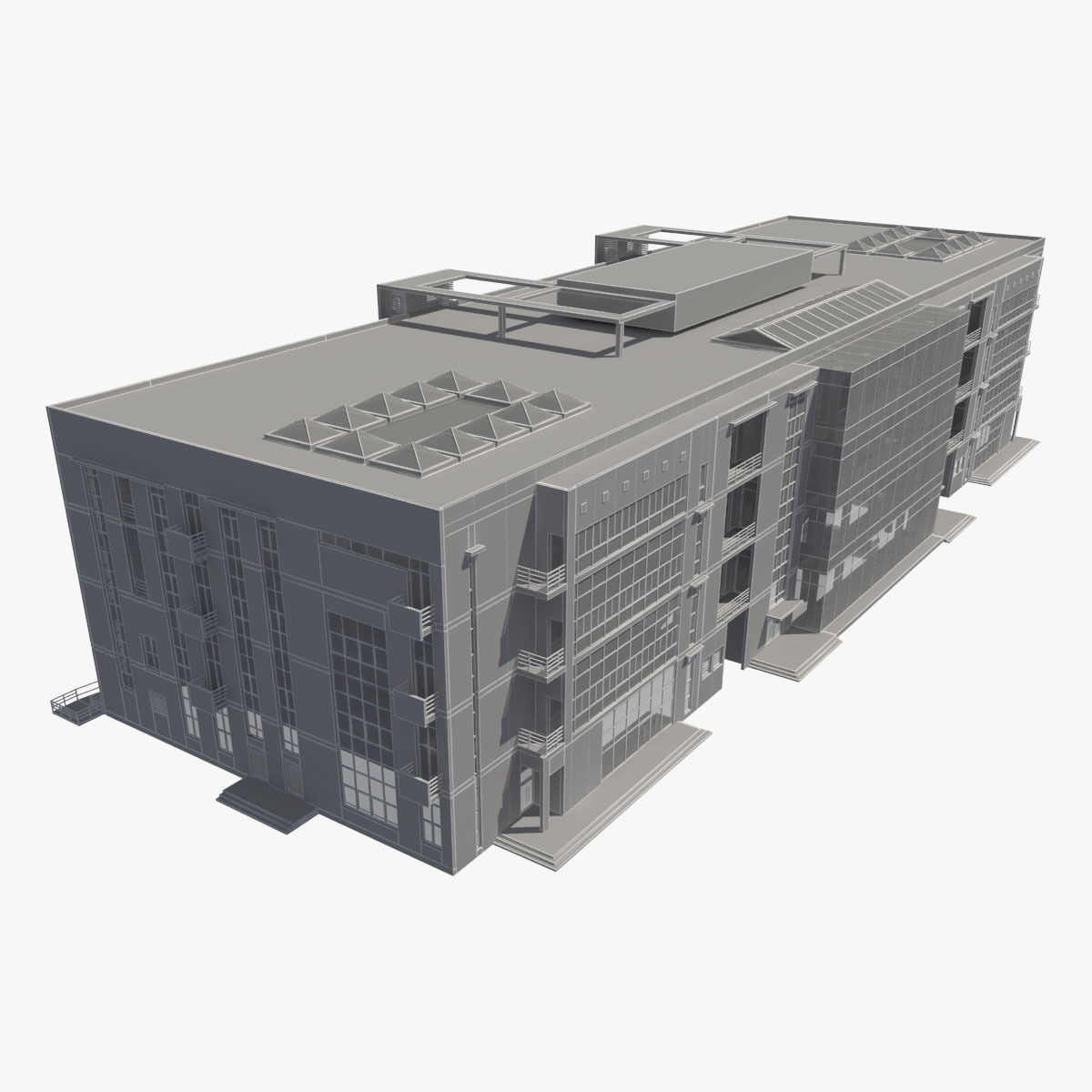 Office Building 3D model_8