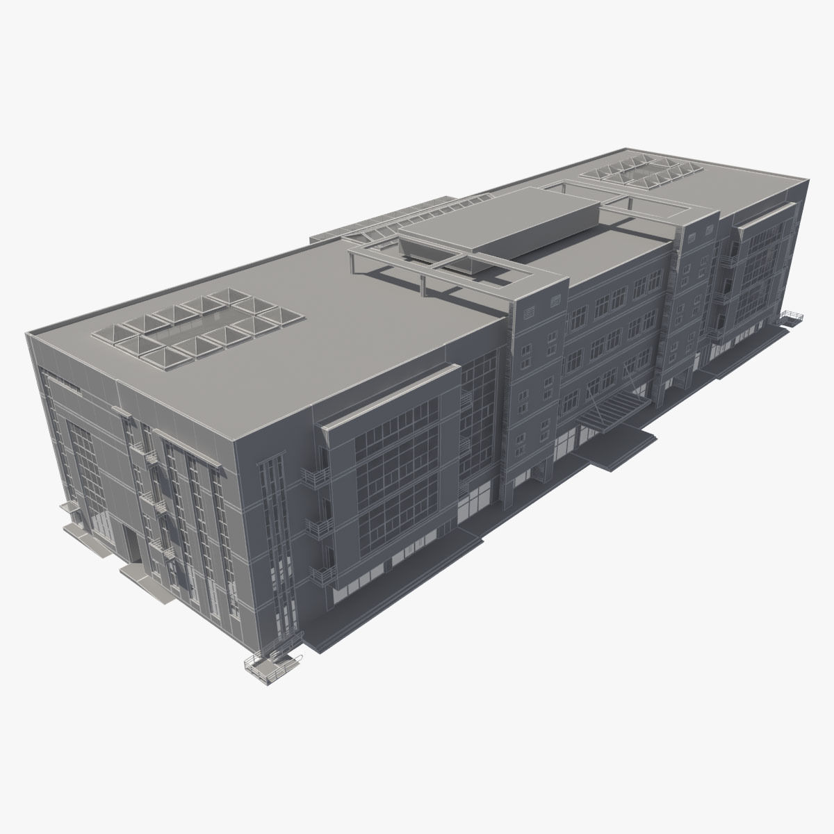 Office Building 3D model_10