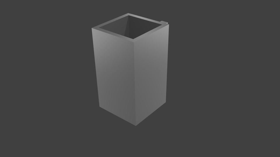 Glassbox coffee mug 3D print model_3