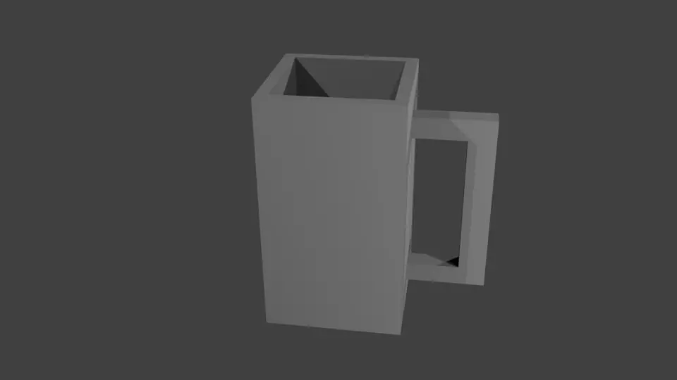 Glassbox coffee mug 3D print model_0
