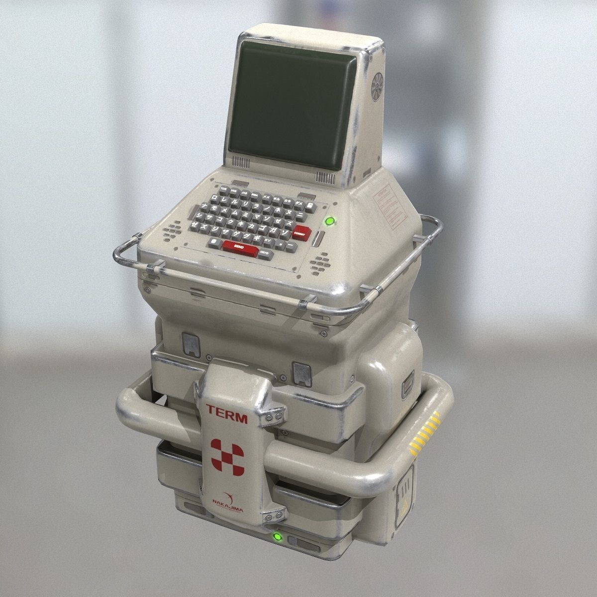 Sci-Fi Console PBR Low-poly 3D model_11