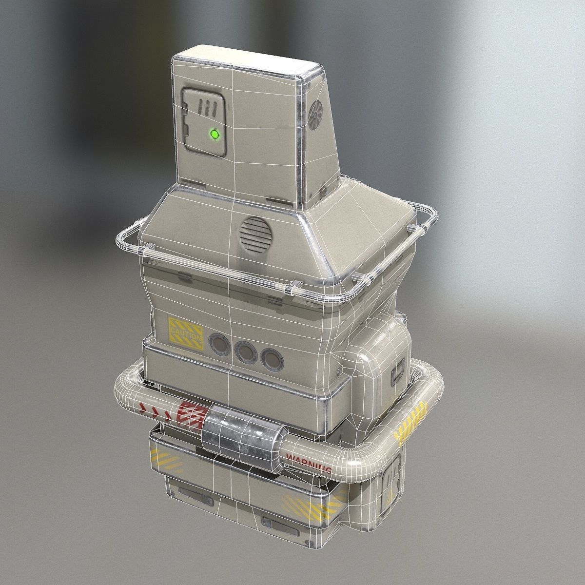 Sci-Fi Console PBR Low-poly 3D model_13