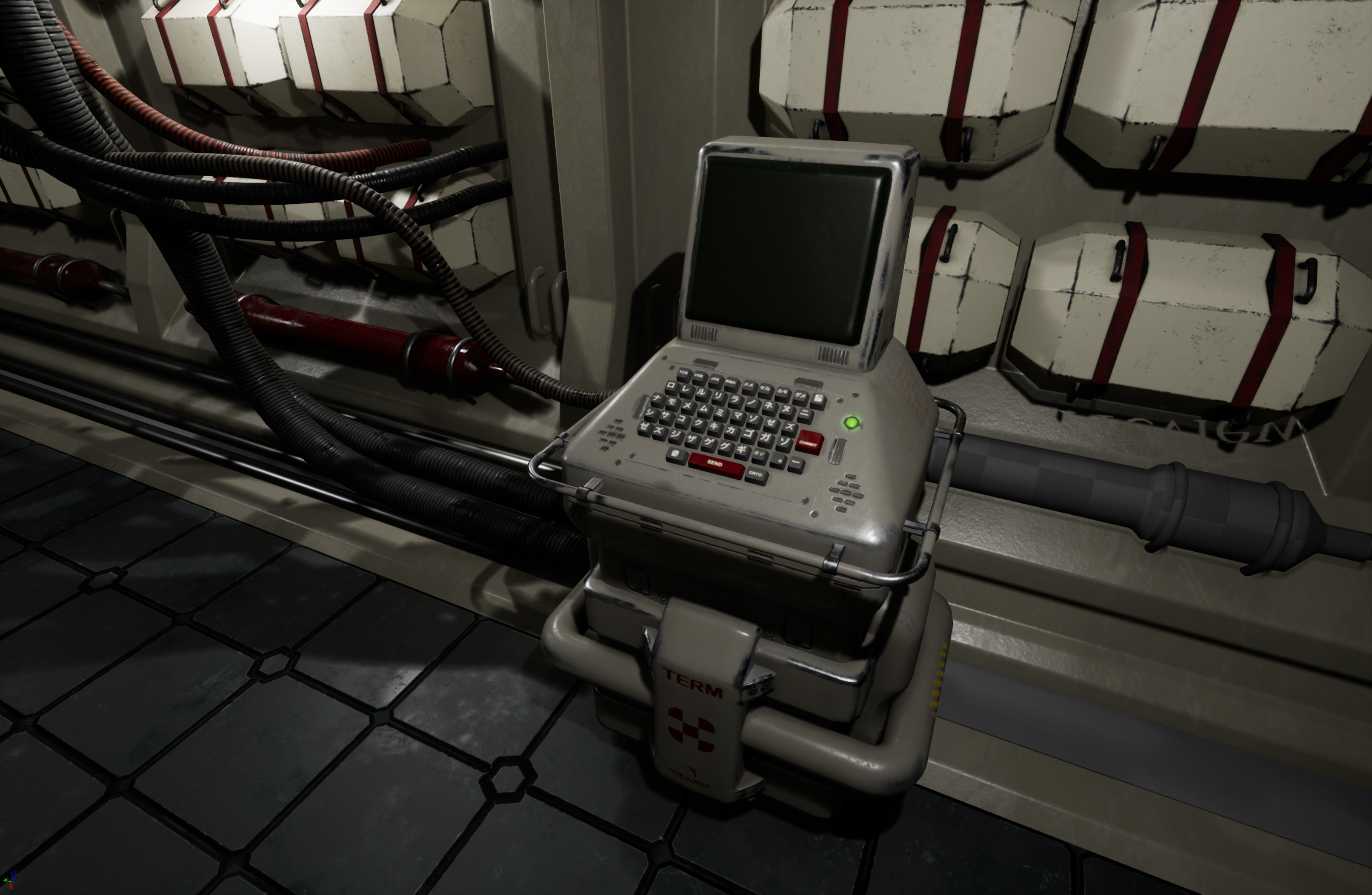 Sci-Fi Console PBR Low-poly 3D model_14