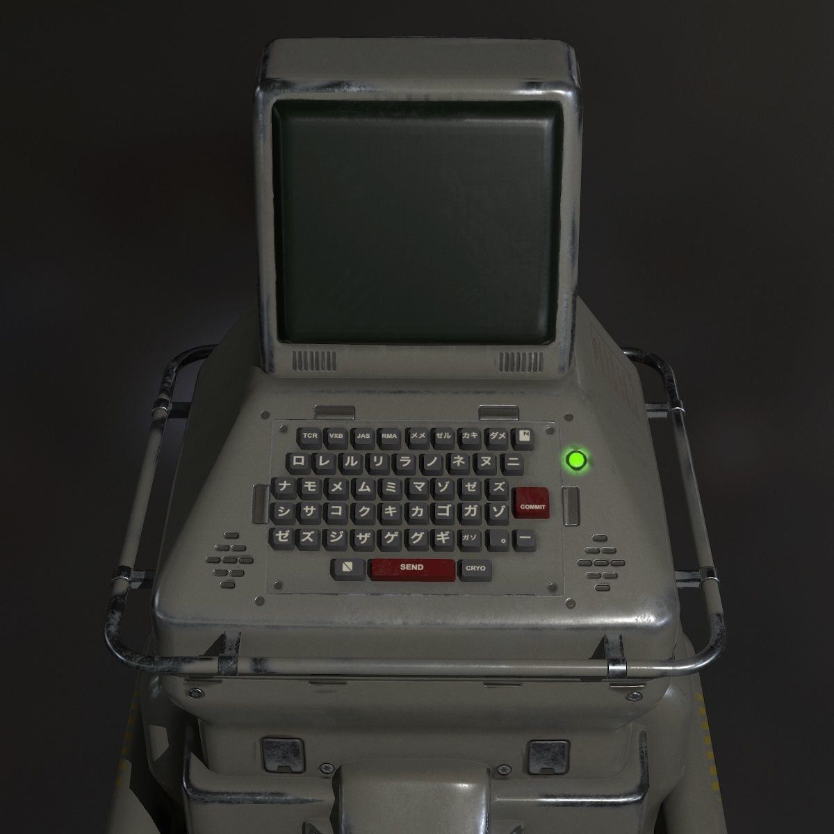 Sci-Fi Console PBR Low-poly 3D model_8