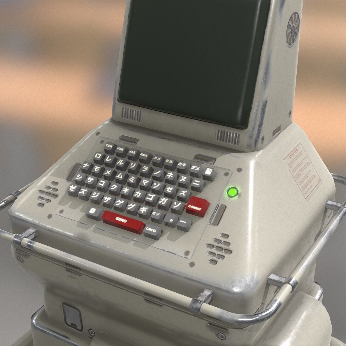 Sci-Fi Console PBR Low-poly 3D model_5