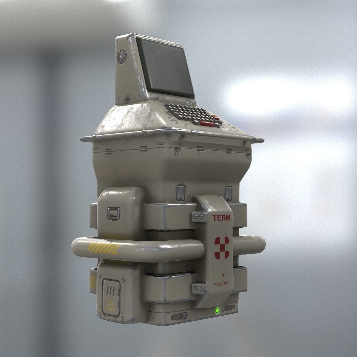 Sci-Fi Console PBR Low-poly 3D model_3