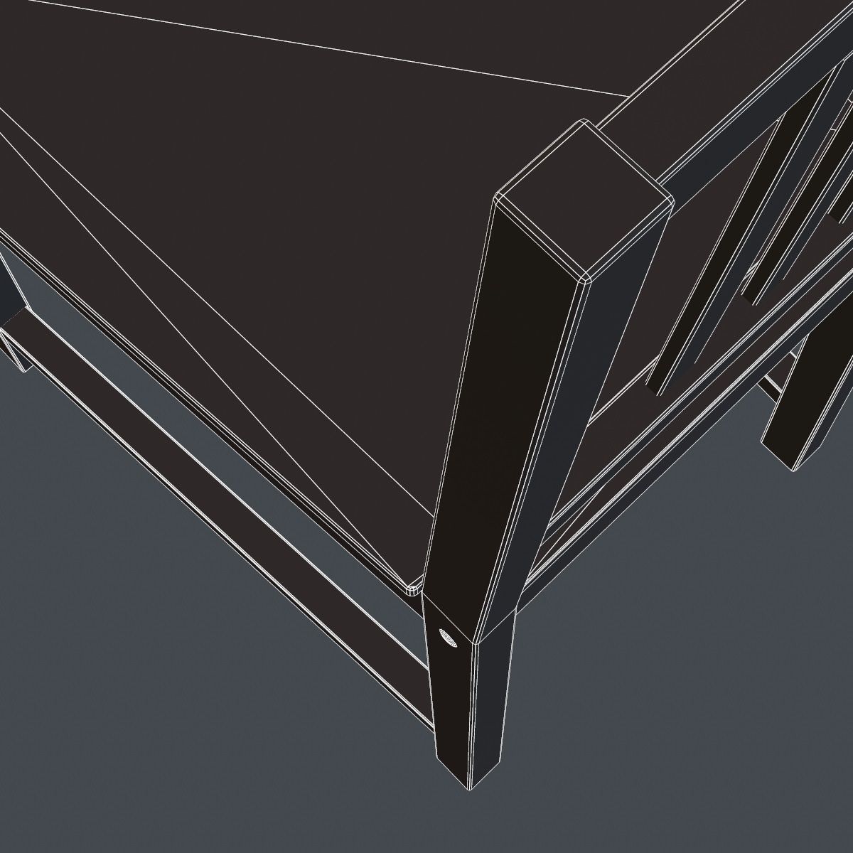 Stefan Chair PBR Low-poly 3D model_10