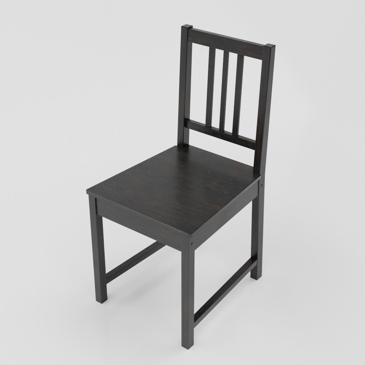 Stefan Chair PBR Low-poly 3D model_2