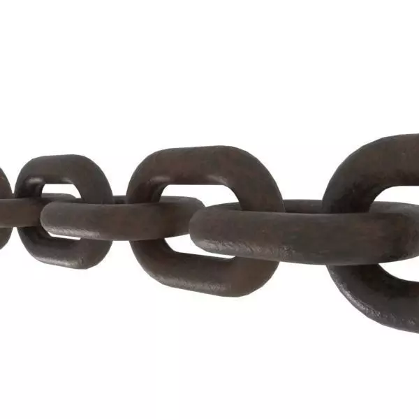 Simple Steel Chain model 3D model_0