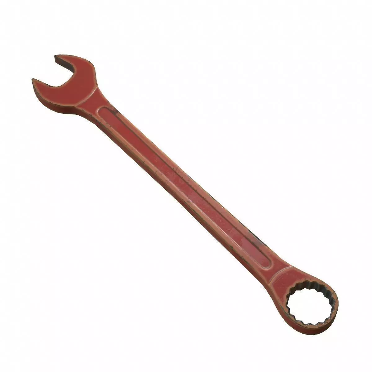 Spanner Low Poly ratchet wrench Low-poly 3D model_0