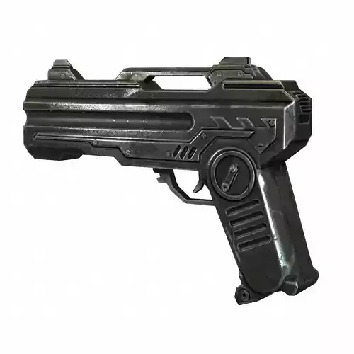 Sci-fi Pistol Concept Model