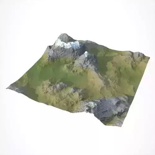 Mountain range 3D model
