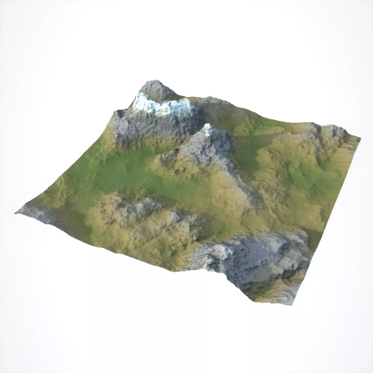 Mountain range 3D model