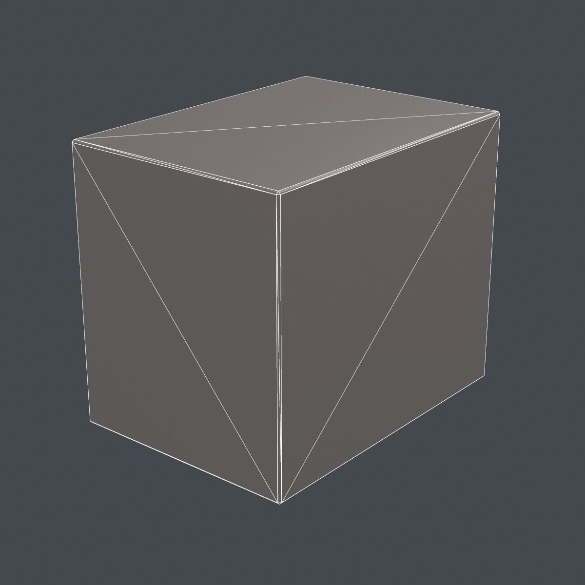 Large Wood Crate Low-poly 3D model_9