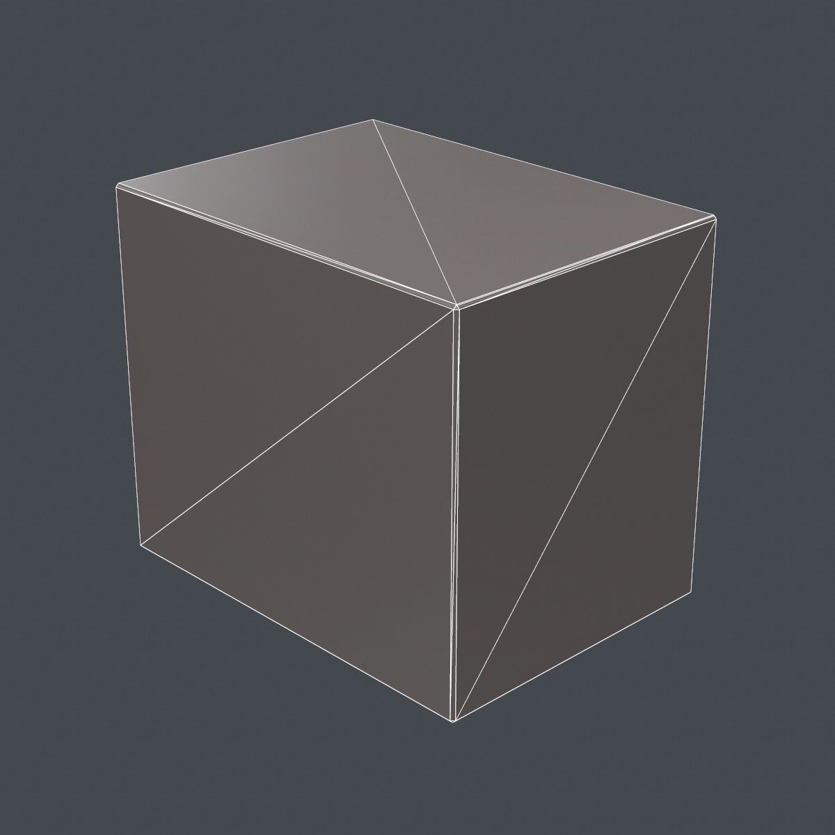 Large Wood Crate Low-poly 3D model_10