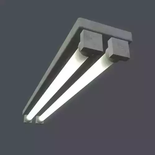 Fluorescent Light Low-poly 3D model