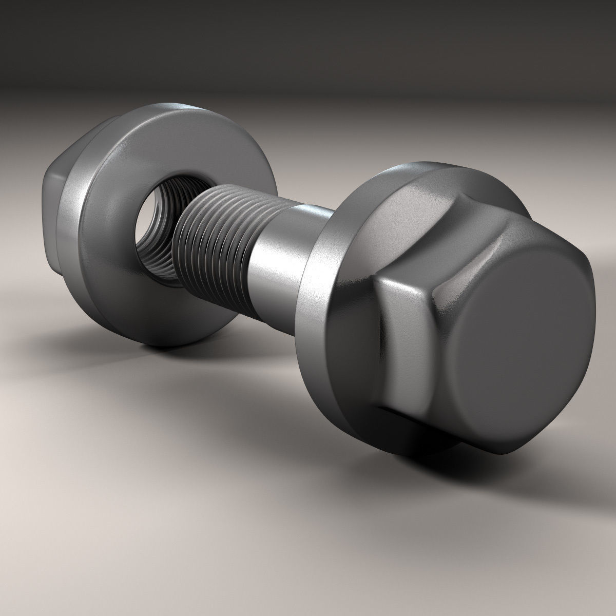 Nut and Bolt 3D model_4
