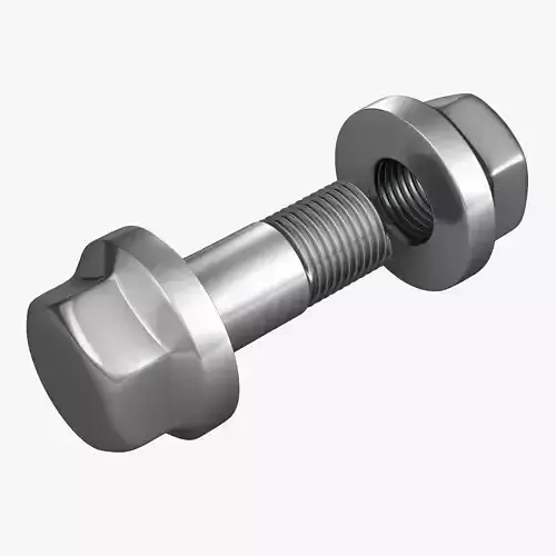 Nut and Bolt 3D model Nut and Bolt 3D model