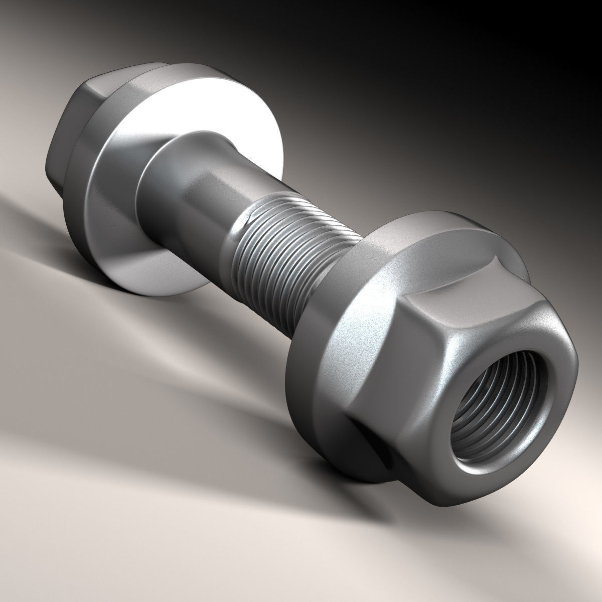 Nut and Bolt 3D model_6