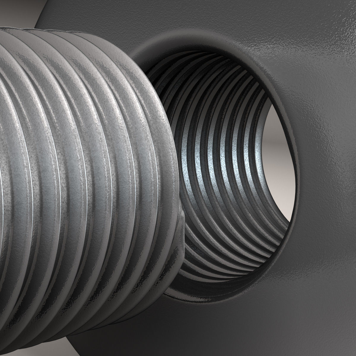 Nut and Bolt 3D model_3