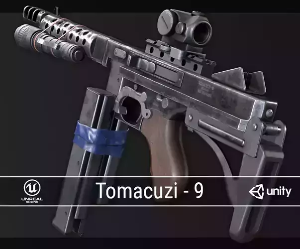 PBR Improvised Tomacuzi - 9 Low-poly 3D model