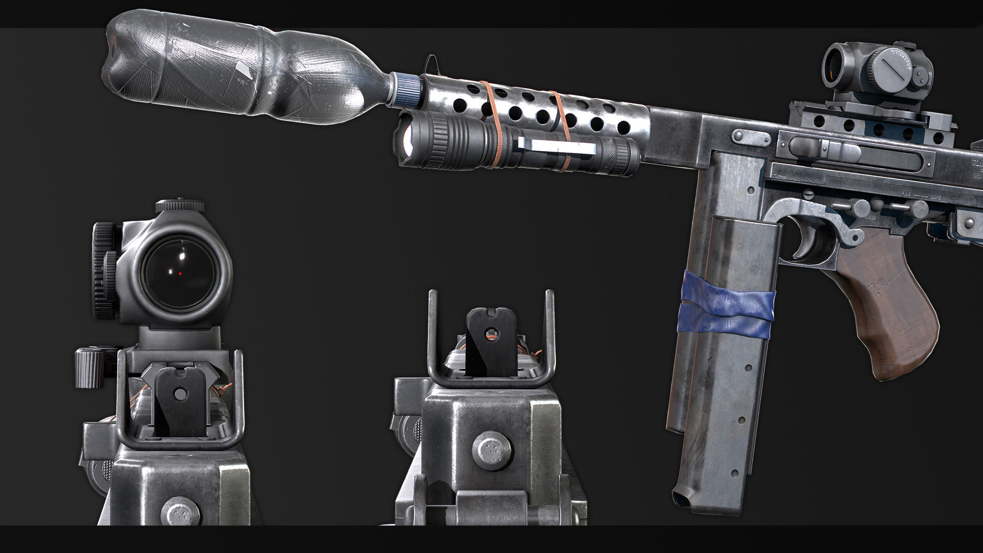 PBR Improvised Tomacuzi - 9 Low-poly 3D model_4