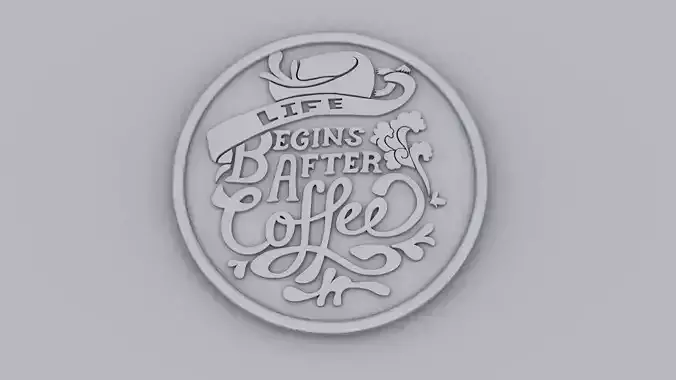 MUG COASTER 3D print model