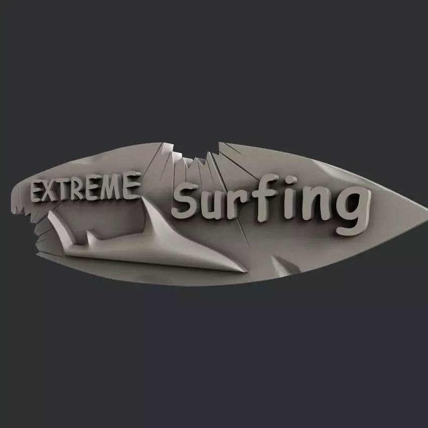 3d STL models for CNC surfing 3D model_0